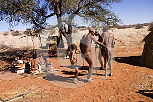 Bushmen dancing