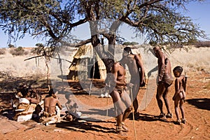 Bushmen dancing