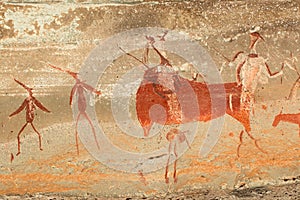 Bushmen rock painting