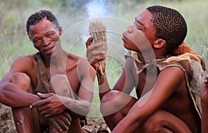 Bushmen tribe, Kalahari Desert