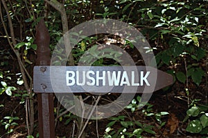 Bushwalk Sign