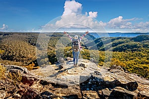 Bushwalking through Leura