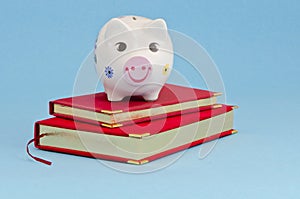 Businees calendar and piggybank