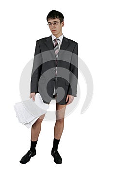 Businesman who lost his trousers