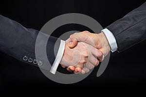 Businespeople shaking hands