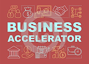 Business accelerator word concepts banner