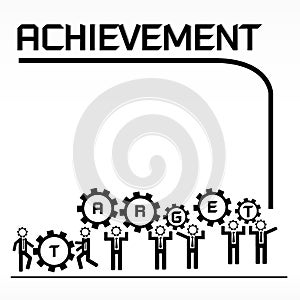 Business achievement concept