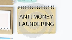 Business Acronym AML Anti Money Laundering text