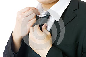 Business an adjust tie