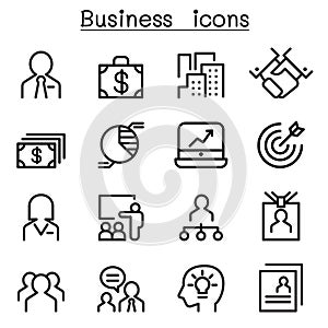 Business Administration icon set photo