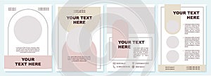 Business advert contemporary brochure template
