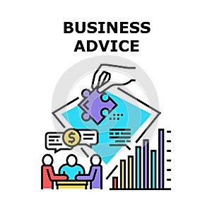Business Advice Vector Concept Color Illustration