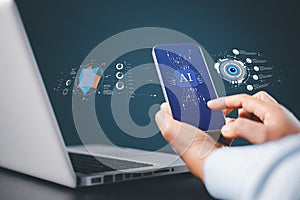 Business analysis and Data Management System. Analyzing and development at various information on futuristic virtual interface