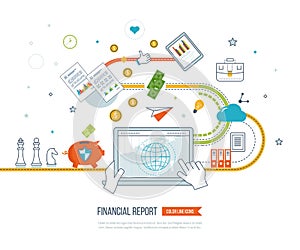 Business analysis, financial report and strategy.