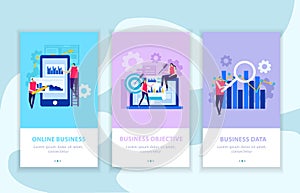 Business Analysis Flat Banners