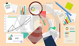 Business Analyst, Financial Data Analysis Web Icon