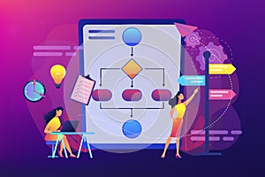 Decision management concept vector illustration.