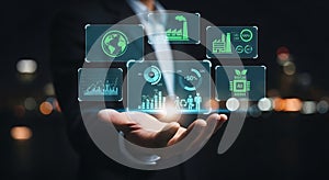 Business analytics and artificial intelligence for sustainability technology