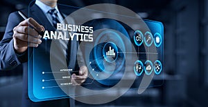 Business analytics BI intelligence Big data analyze concept.