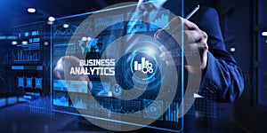 Business analytics BI intelligence Big data analyze concept