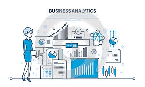 Business analytics, data analysis, strategy statistic and planning, marketing.