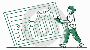 Business Analytics and Data Presentation, vector design Generative AI