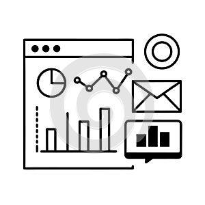 Business Analytics and Data Visualization Icons Set