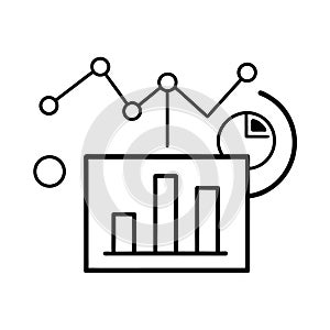 Business Analytics and Data Visualization Icons Set
