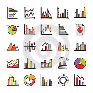 Business Analytics Doodle Icons