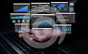 Business analytics and global data visualization dashboard Parse