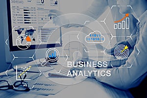 Business Analytics technology, data statistics prediction insights for strategy decisions