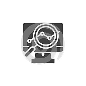 Business analytics vector icon