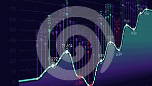 La tienda análisis financiero estadísticas Mostrar datos visualización, para supervisar pantalla en perspectiva 