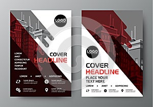 Business annual report brochure flyer design template  Vector, Leaflet cover presentation abstract geometric background