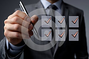 Business Approval Checklist Concept photo