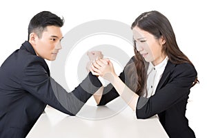 Business arm wrestling