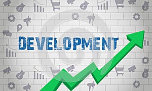 Business Arrow Target Direction Concept Development