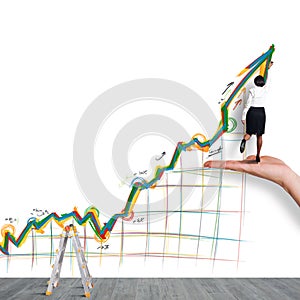 Business arrow upwards