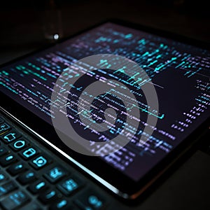 business and artificial intelligence, data chamber, broadcasting pc, software , technology concept, artificial intelligence