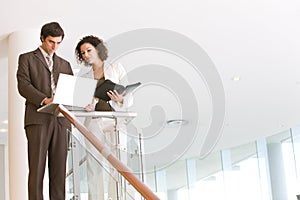 Business associates planning new strategy photo