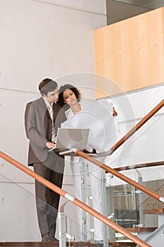 Business associates planning new strategy