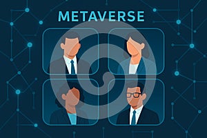 Business avatars in corporate metaverse â AI generated