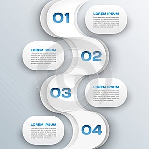 Business background - abstract 3d paper infographics template