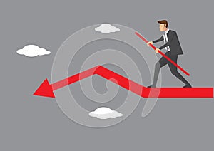 Business Balancing Act Vector Illustration