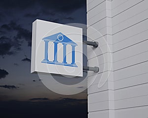 Business banking service concept, 3D rendering