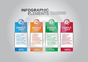 Business banner infographic vector