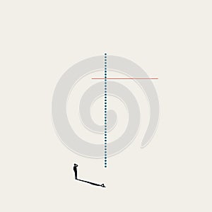 Business benchmark vector concept. Symbol of high quality, performance, management. Minimal illustration.