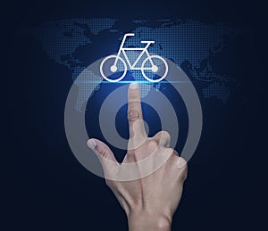 Business bicycle service concept, Elements of this image furnished by NASA