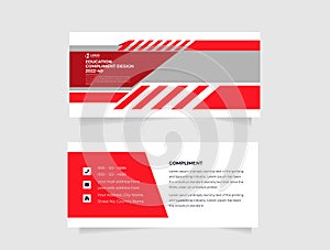 Business Blue Complement Card Design is editable vector illustration Modern abstract business presentation