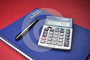 Obchod knihy kalkulačka výdavky účtovníctvo 